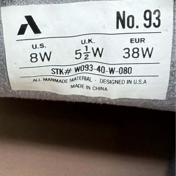 Anodyne No. 93 White Orthopedic Diabetic Comfort Shoes White Women’s Size 8 W - Picture 7 of 7